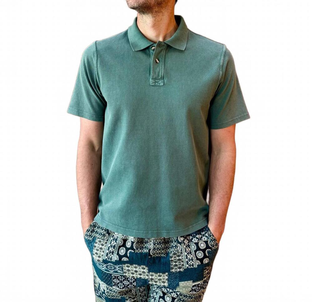 NEW CORRIDOR men's pique polo in army